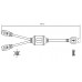 ML-A-040, переходный разъем [USB2.0-A, папа] - [2 x DIN6 mini (PS/2), мама]