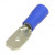 MDD2-250, клемма ножевая изолир. (6.35х0.8mm, папа, 16-14 AWG, 15А), синий