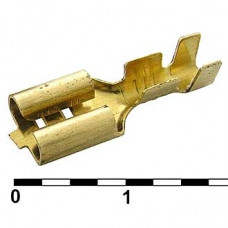 DJ622-D6.3B, клемма ножевая неизолир. (6.35x0.8mm, 18…16 AWG)