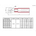 RV1.25-5, клемма тип О изолир. (d=5.3mm, 22-16 AWG, 19А), красный, HST