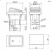 SB091, переключатель гермет. IP65, ON-ON, (22x30mm, 12VDC), 2гр., 6конт., красный + LED SB091, переключатель гермет. IP65, ON-ON, (22x30mm, 12VDC), 2гр., 6конт., красный + LED
