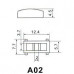 A02, колпачек для кнопоки (красный "reset")