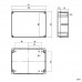 Z313, корпус для РЭА пластиковый (171x121x55мм)